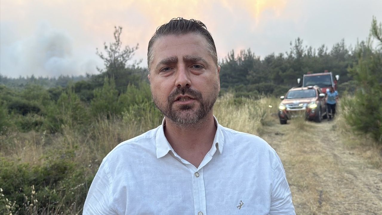 Tekirdağ'da Anız Yangını Ormana Sıçradı: Müdahale Devam Ediyor