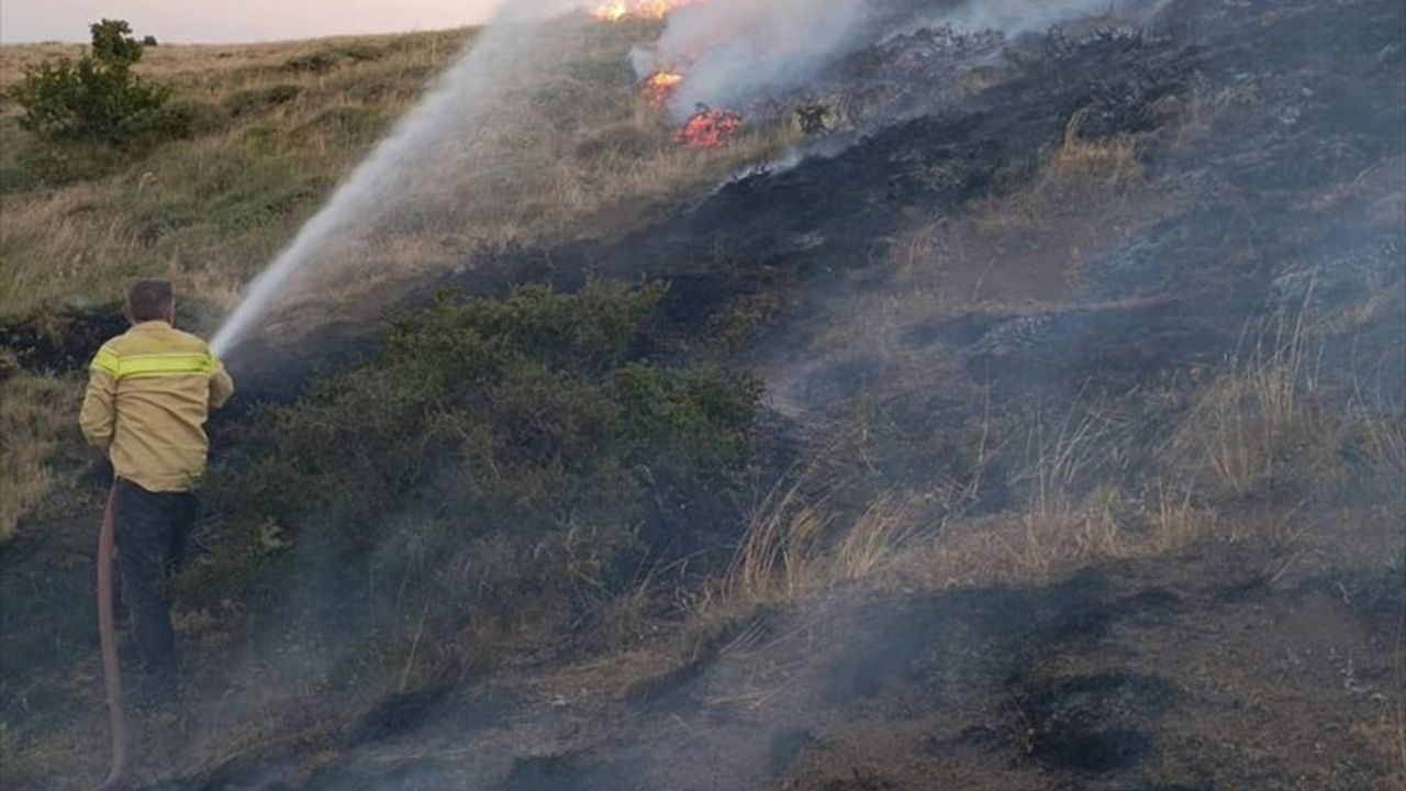 Tokat'ta Çıkan Anız Yangını 50 Dönüm Alanı Tehdit Etti