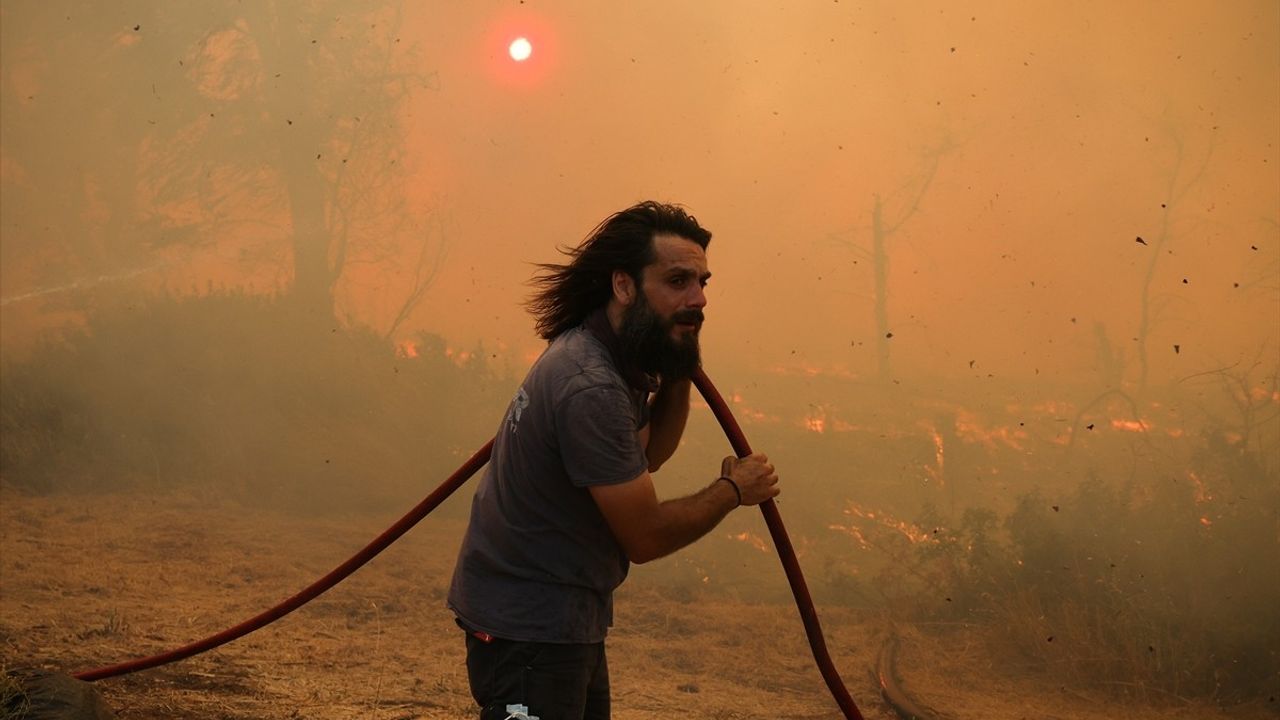 Yunanistan'da Yüksek Sıcaklıklar Yangınlara Yol Açtı