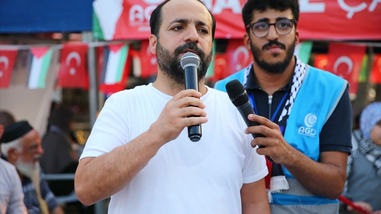 Adana'da Filistin İçin Çadır Nöbeti Tutuluyor