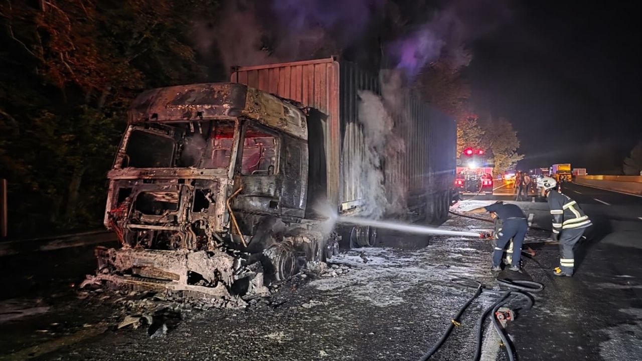 Adana Pozantı'da tır yangını ormana sıçradı — Alevler söndürüldü