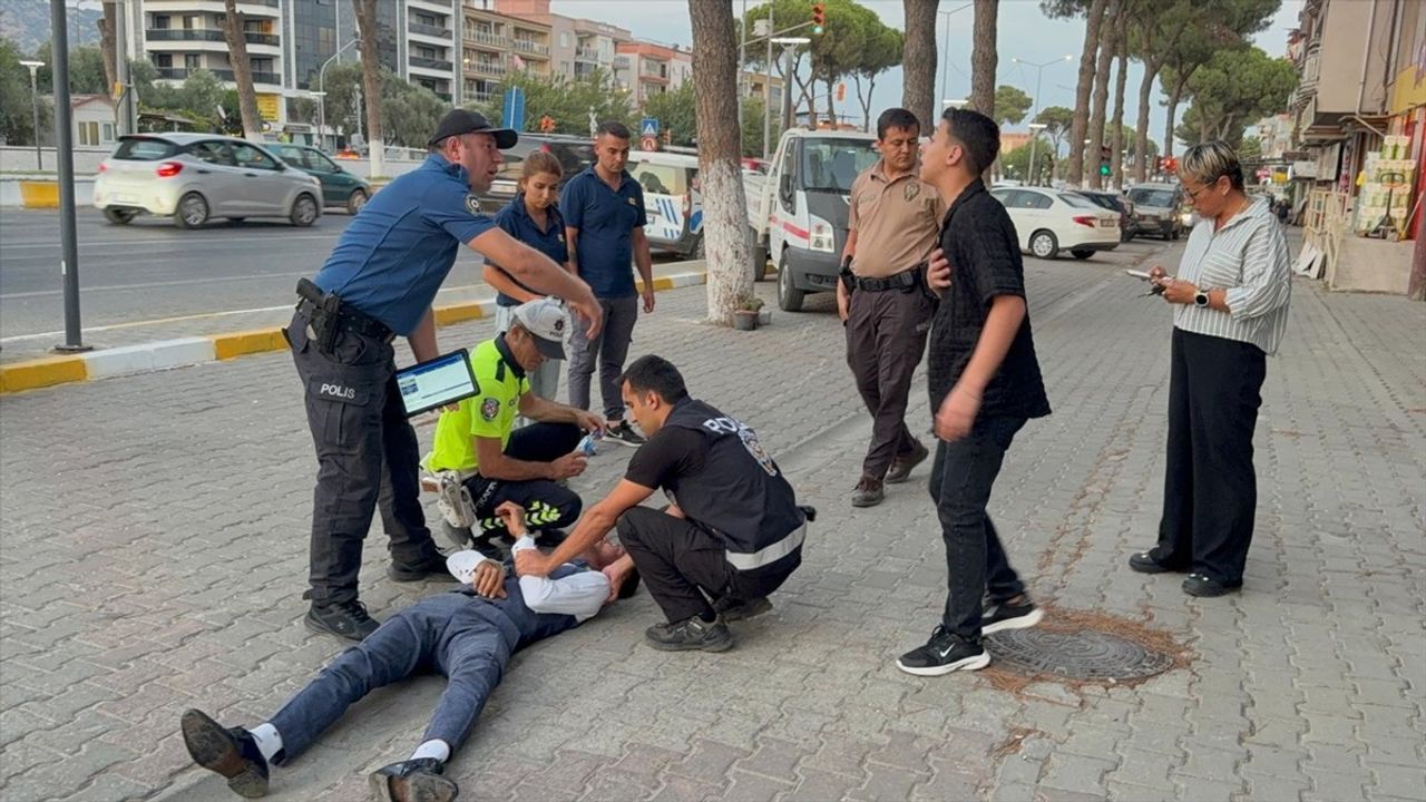 Aydın'da Polisin Kolunu Isıran Şüpheli Gözaltına Alındı