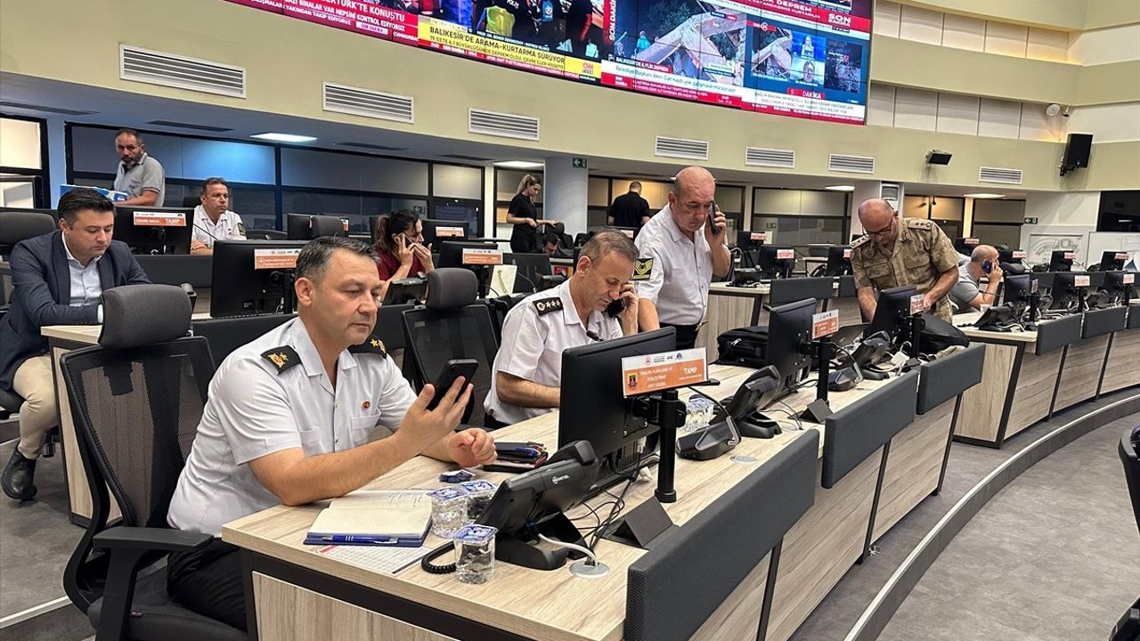 Balıkesir Depremi Sonrası Türkiye Afet Müdahale Planı Devreye Alındı