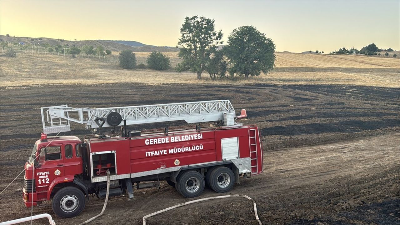 Bolu'da tarladan çıkan yangın köye sıçradı: 3 ev, 2 ahır ve 2 samanlık yandı