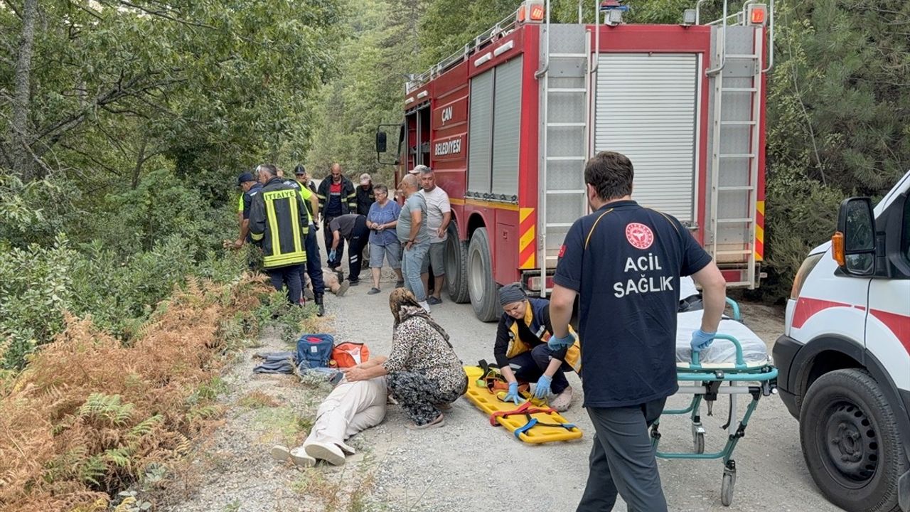 Çanakkale'de ATV Devrildi: 2 Yaralı