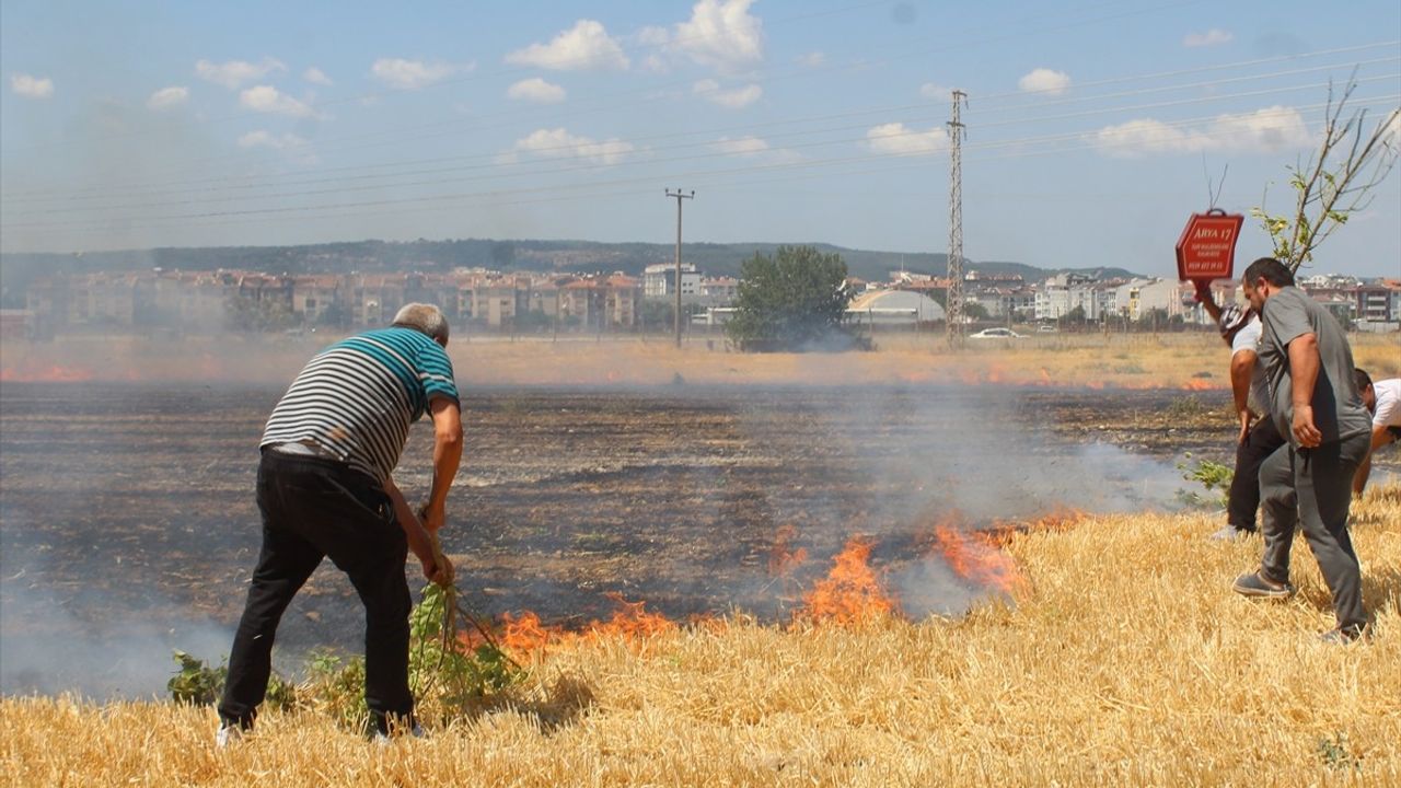 Çanakkale'deki Yangına Hızla Müdahale Ediliyor