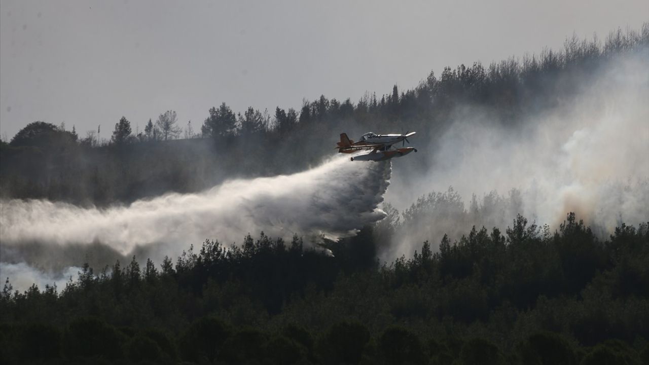 Çanakkale Gelibolu Orman Yangını 2. Gün: 12 Uçak, 18 Helikopterle Müdahale