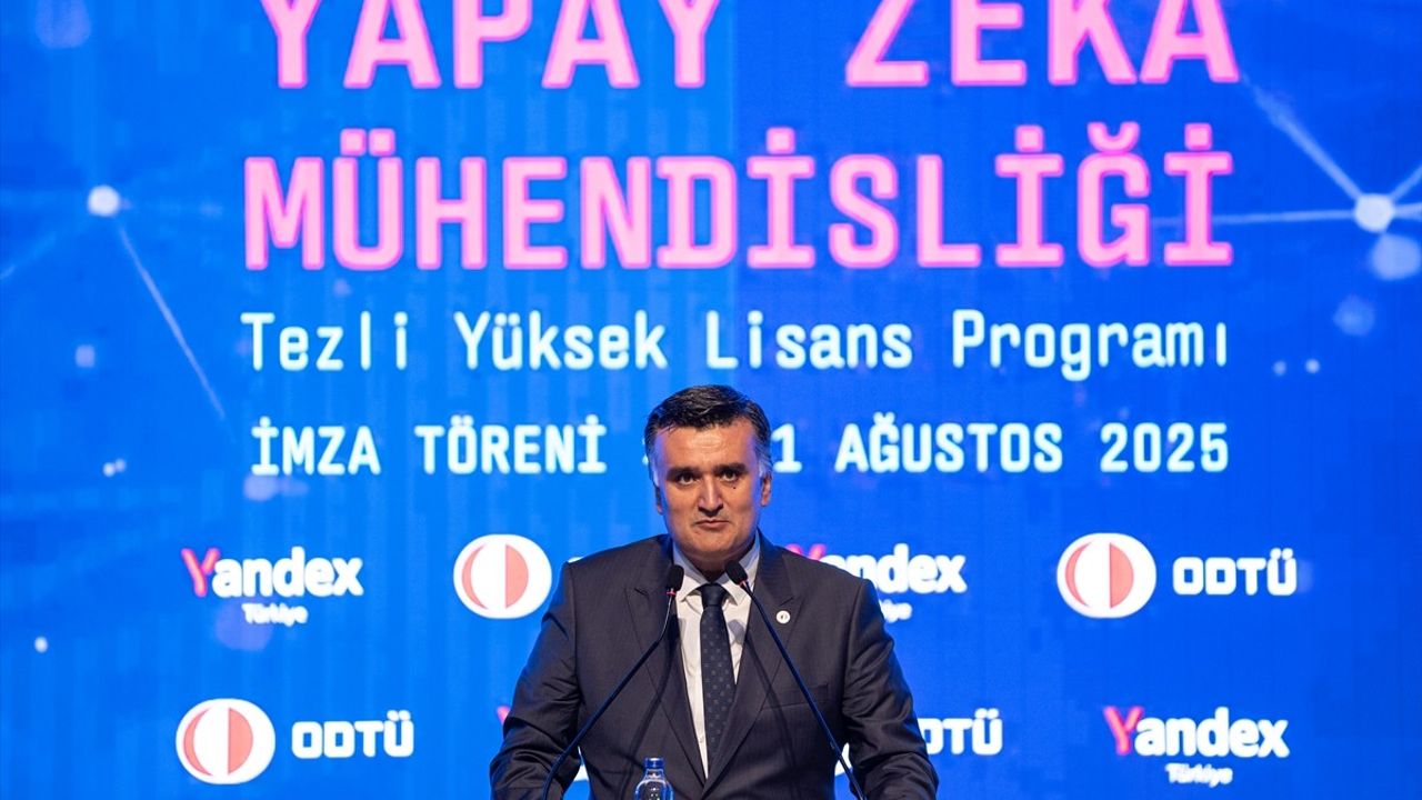 Cevdet Yılmaz: ODTÜ-Yandex Yapay Zeka Yüksek Lisansı ile Türkiye Teknolojiyi Üretecek