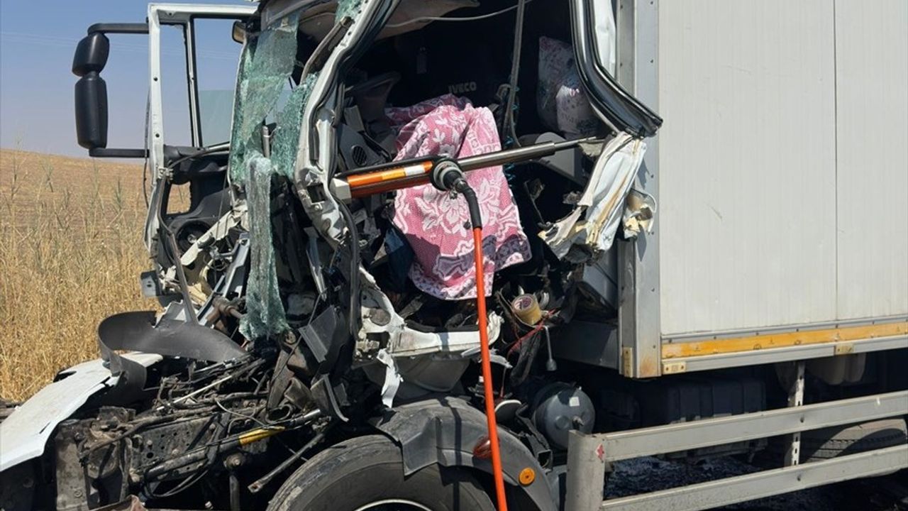 Diyarbakır Silvan'da Saman Yüklü Kamyona Arkadan Çarpan Sürücü Öldü