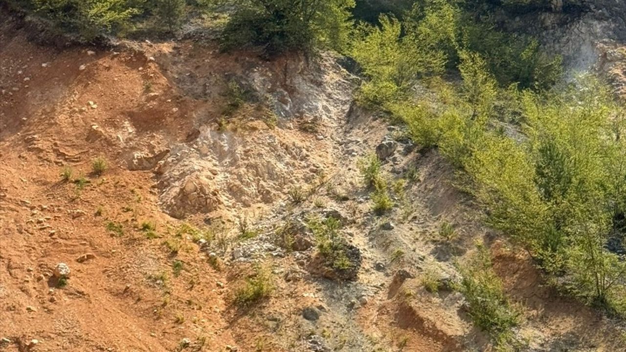 Düzce'de Kayalıklarda Mahsur Kalan 'Cesur' AFAD ve Kızılelma Ekiplerince Kurtarıldı