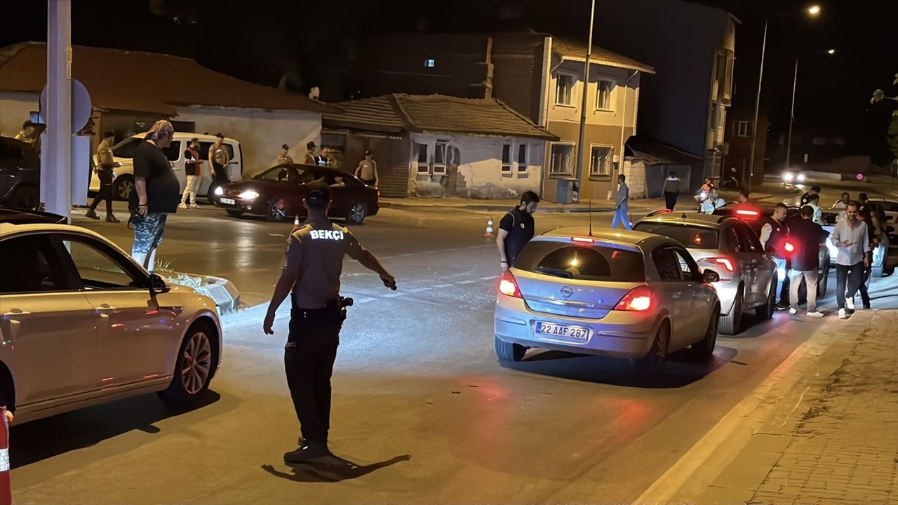 Edirne'de Alkollü Sürücü Kontrol Noktasında Kaçmaya Çalıştı, Yakalandı