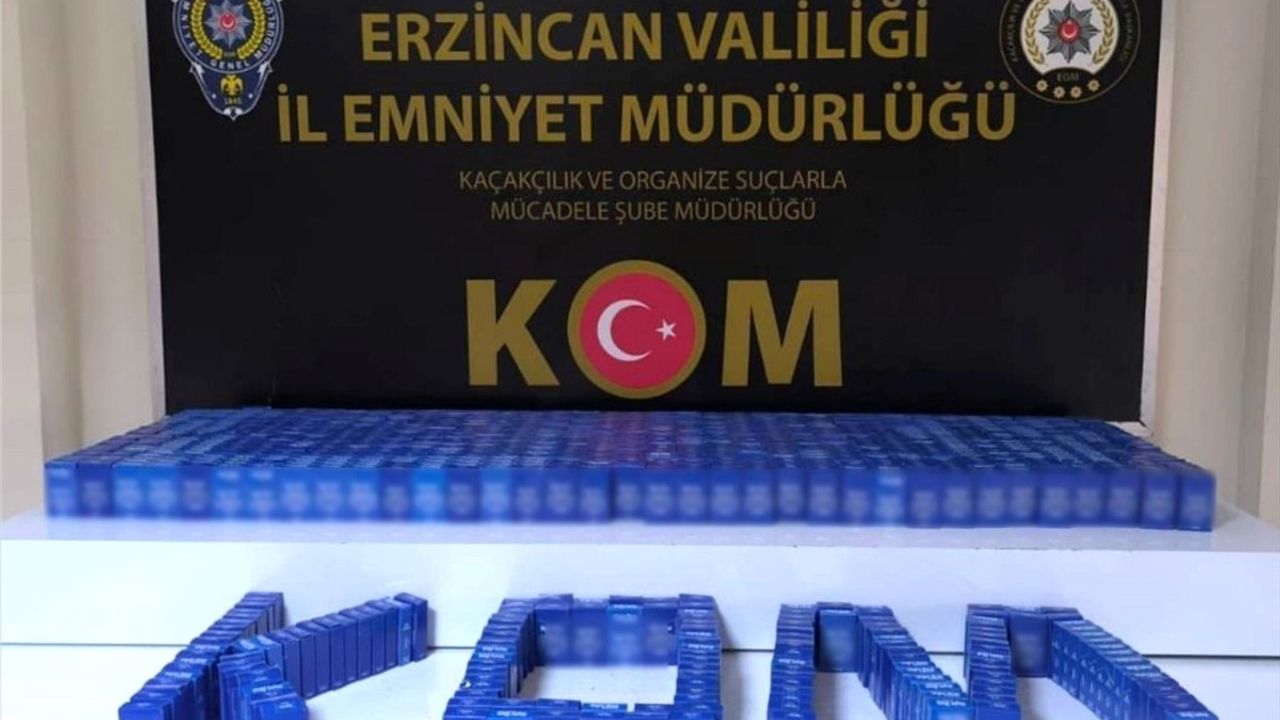 Erzincan'da Kaçakçılık Operasyonu: 2 Şüpheli ve 20 Bin Makaron Ele Geçirildi