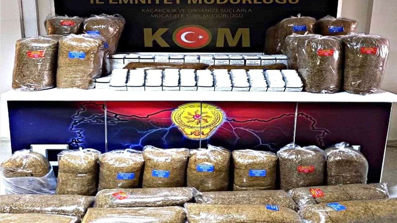 Erzincan'da tütün ve sigara kaçakçılığı operasyonu: 1 gözaltı