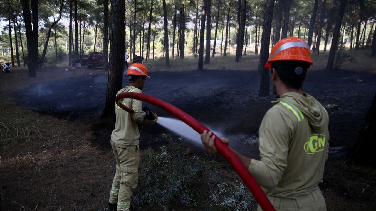 Fethiye'de Orman Yangını Kısa Sürede Söndürüldü