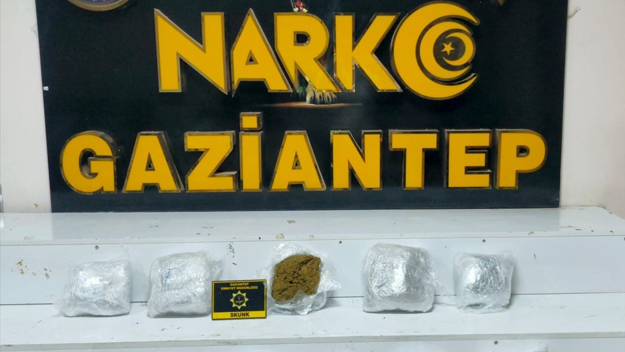 Gaziantep'te Uyuşturucu Operasyonu: 5 Kilo 400 Gram Ele Geçirildi