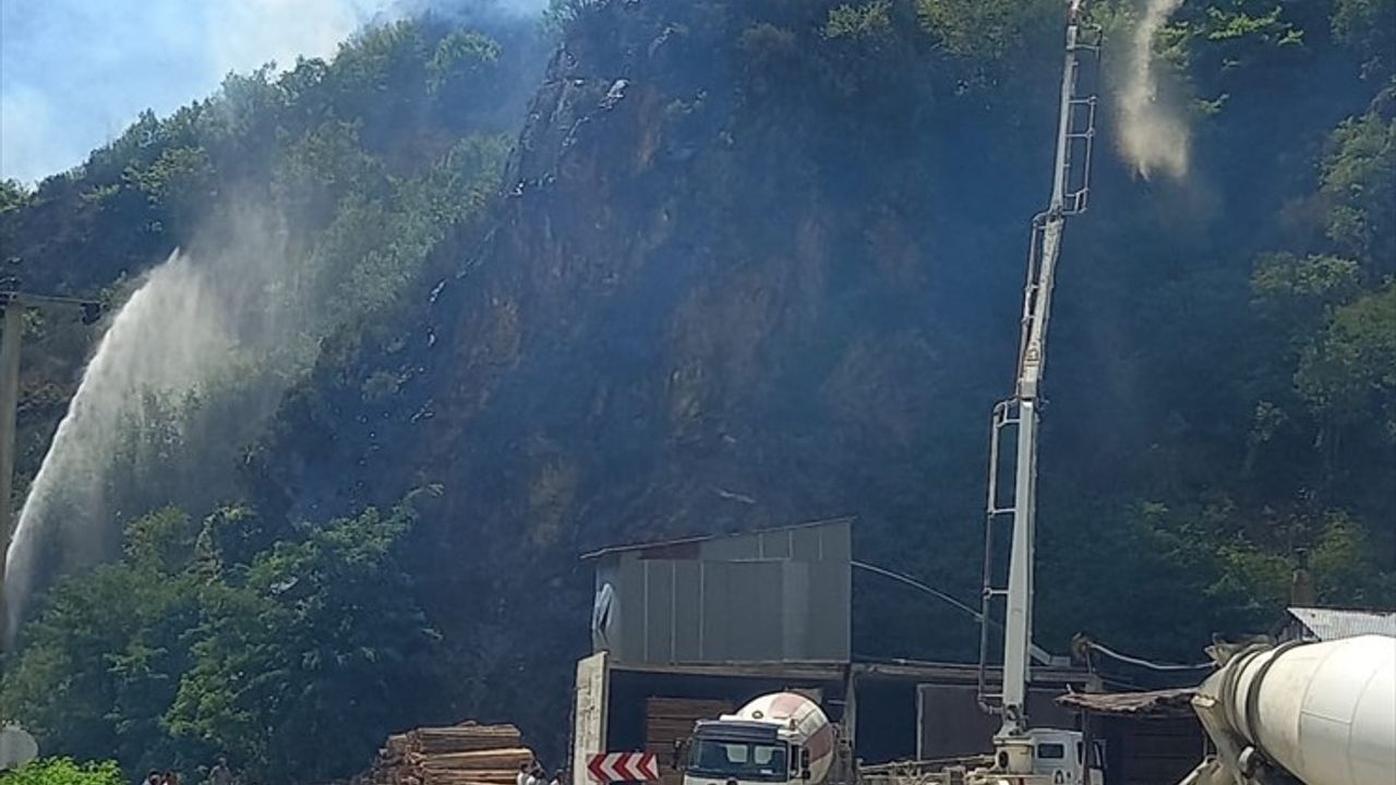 Gümüşhane Kürtün'de Örtü Yangını Kontrol Altına Alındı