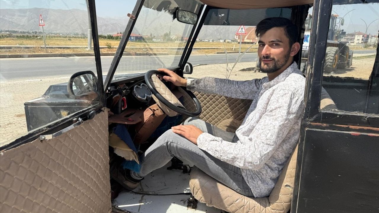 Hakkarili Lastik Tamircisi Yusuf Yılmaz, Hurda Parçalardan Elektrikli Arazi Aracı Yaptı