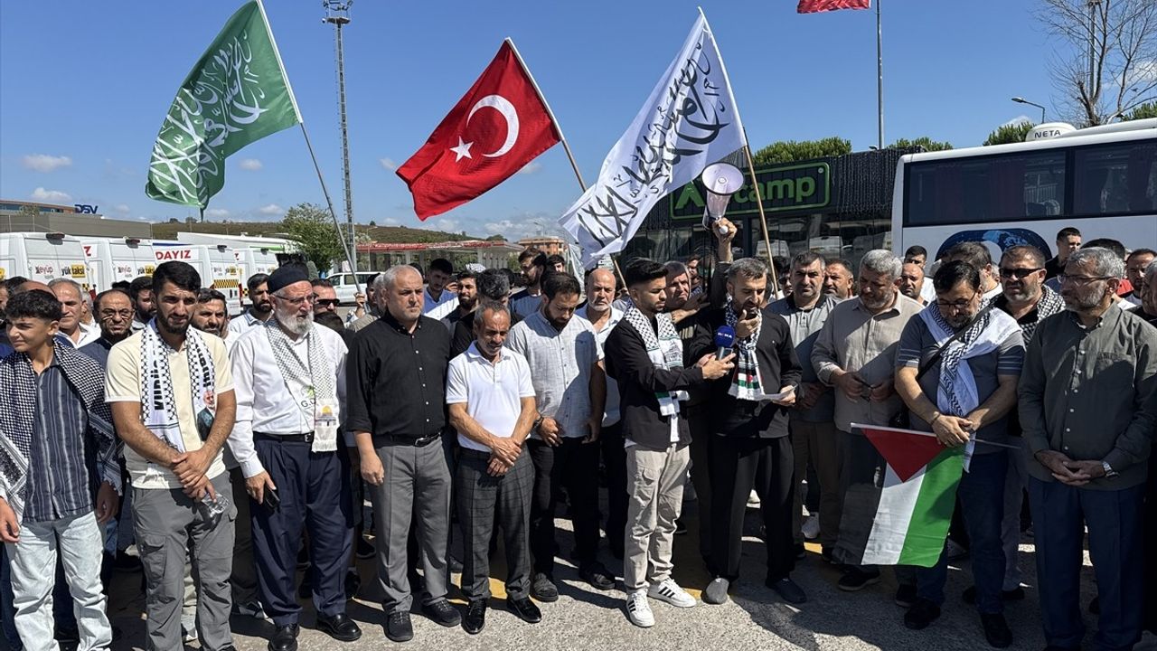 İstanbul'dan Ankara'ya Gazze'ye Destek Yürüyüşü Başladı