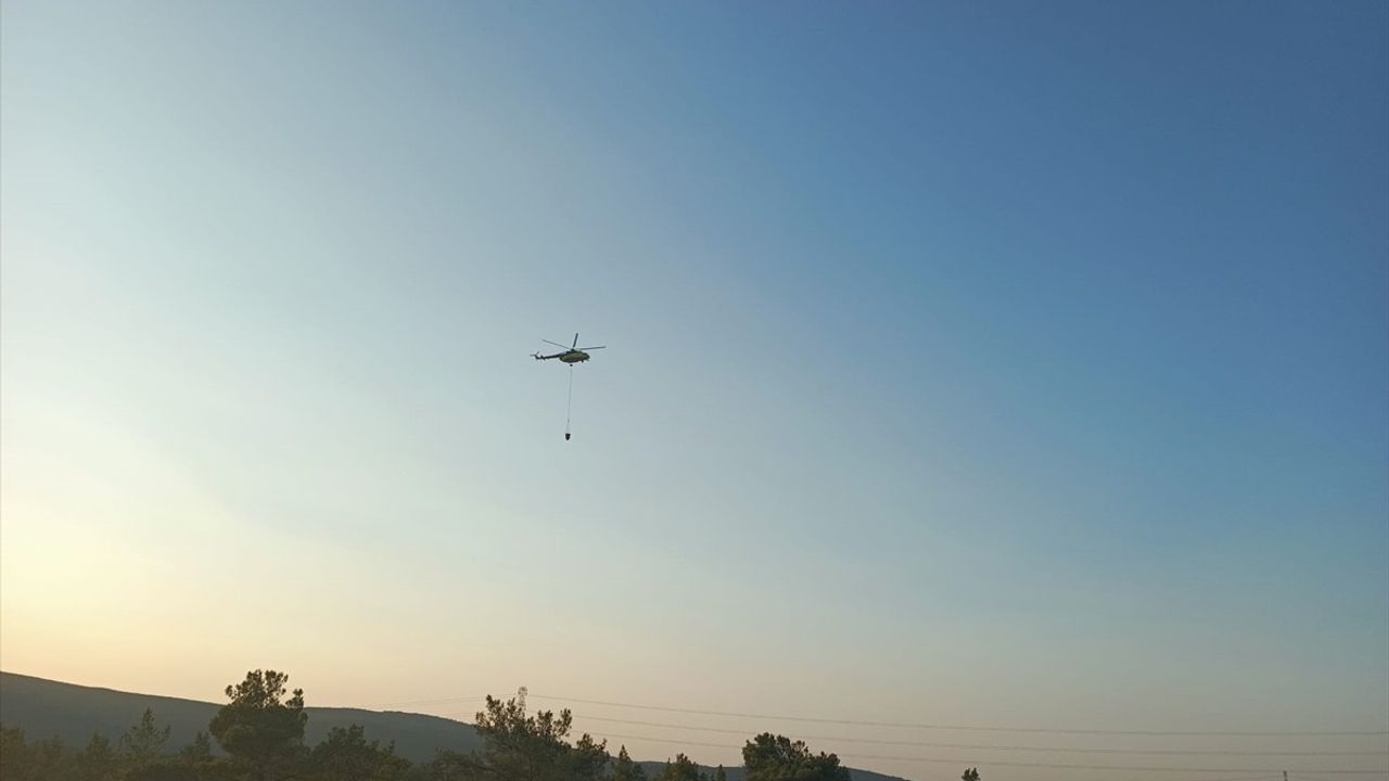 İzmir Urla'daki Yangın Kontrol Altında: Tarım Alanından Ormana Sıçradı