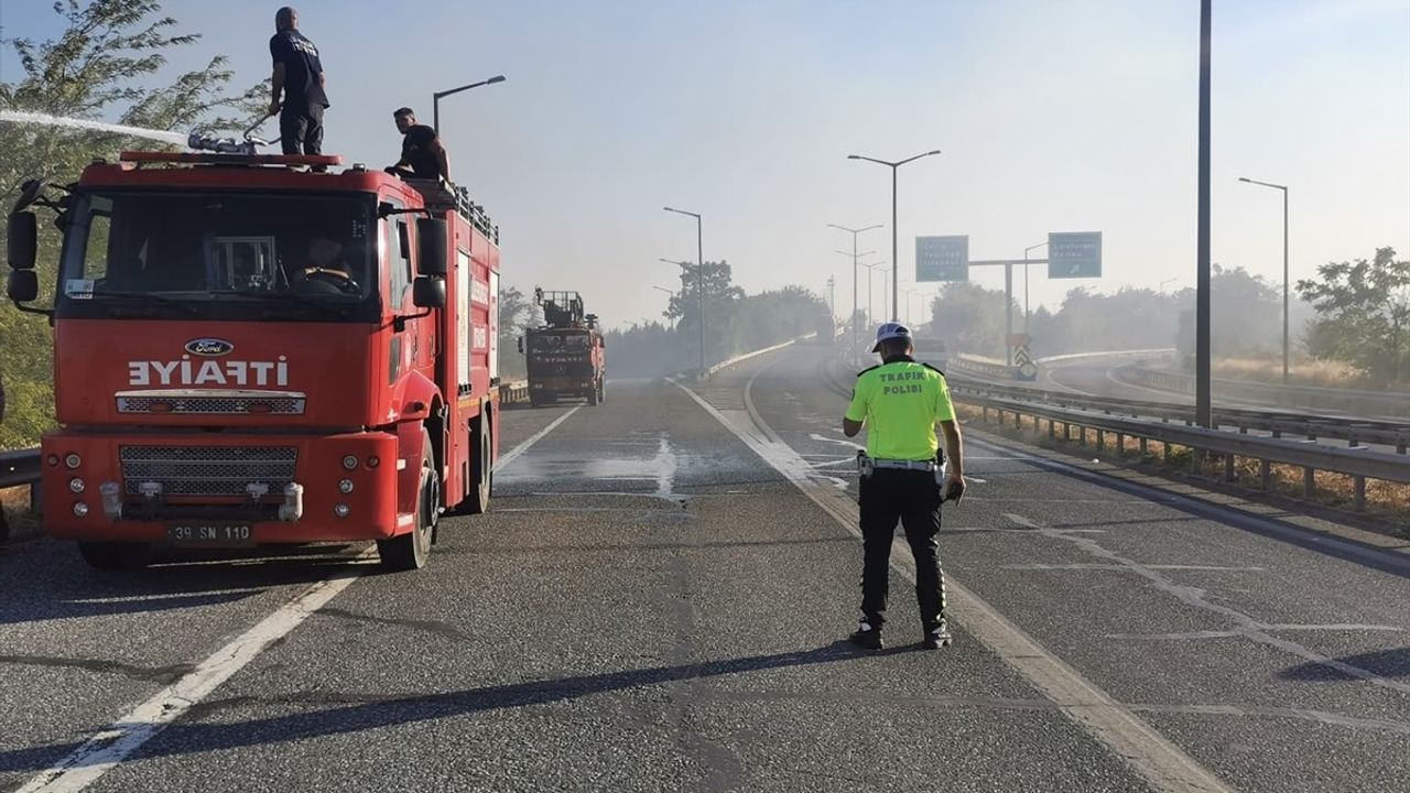 Kırklareli'de Anız Yangını Kontrol Altına Alındı