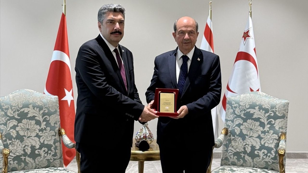 KKTC Cumhurbaşkanı Tatar, HAVELSAN Genel Müdürü Nacar'ı Ağırladı