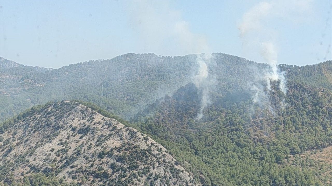 Mersin Anamur'da Orman Yangınına Hava ve Kara Müdahale!