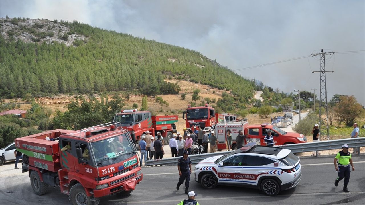 Mersin (Silifke) Orman Yangını: 9 Helikopter, 344 Personel Müdahale Ediyor