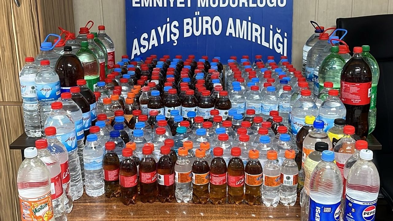 Tokat Niksar'da 178 Litre Sahte Alkol Ele Geçirildi, Şüpheli E.E Tutuklandı