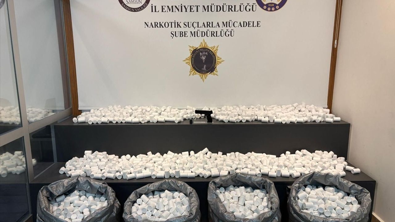 Samsun’da 171 bin 824 Sentetik Ecza Hapı Ele Geçirildi — 5 Gözaltı