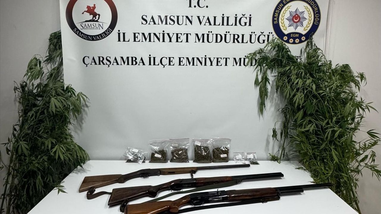 Samsun'da Uyuşturucu ve Silah Operasyonu: 2 Zanlı Yakalandı