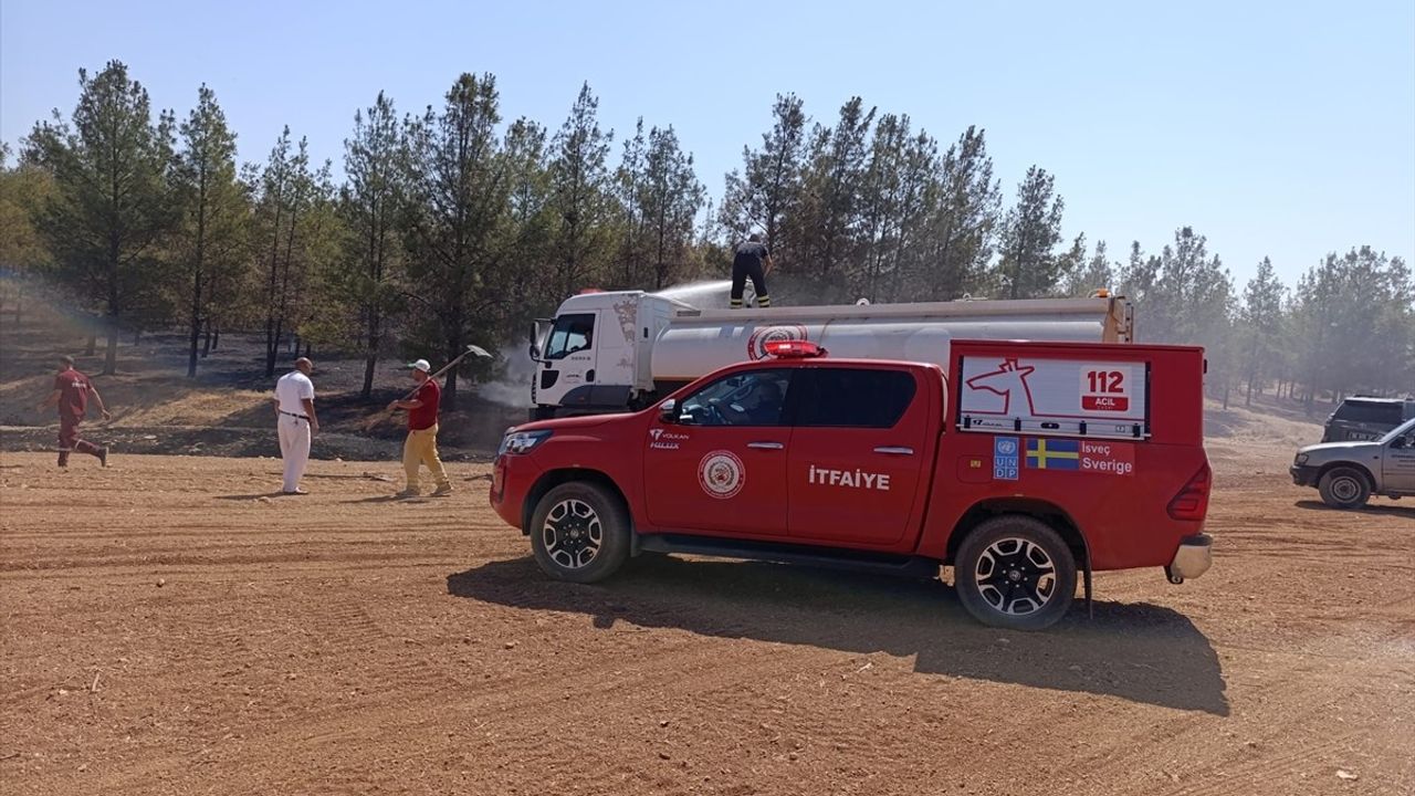 Şanlıurfa Haliliye'de Orman Yangını Söndürüldü: 6 Araç, 17 Personel