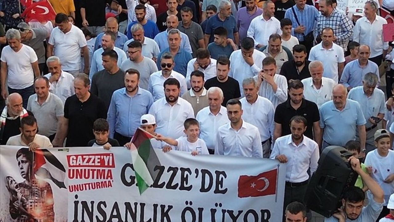 Siirt'te Gazze İçin Destek Yürüyüşü Düzenlendi