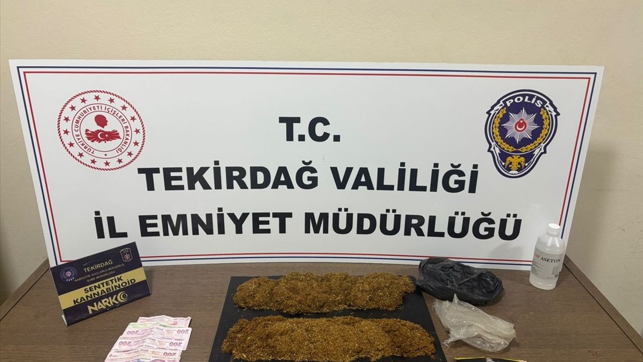 Tekirdağ'da Uyuşturucu Operasyonu: 3 Şüpheli Tutuklandı