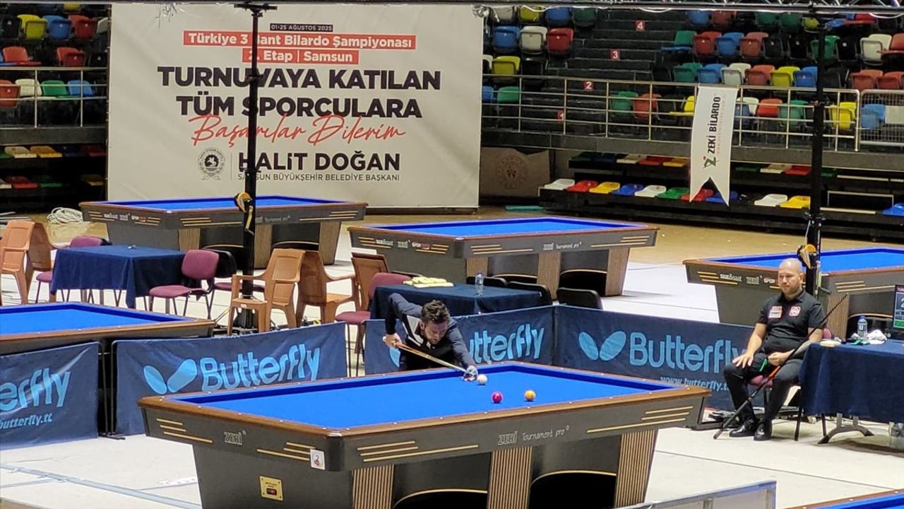 Türkiye 3 Bant Bilardo Şampiyonası 2. Etap A Kategorisi Samsun’da Sona Erdi