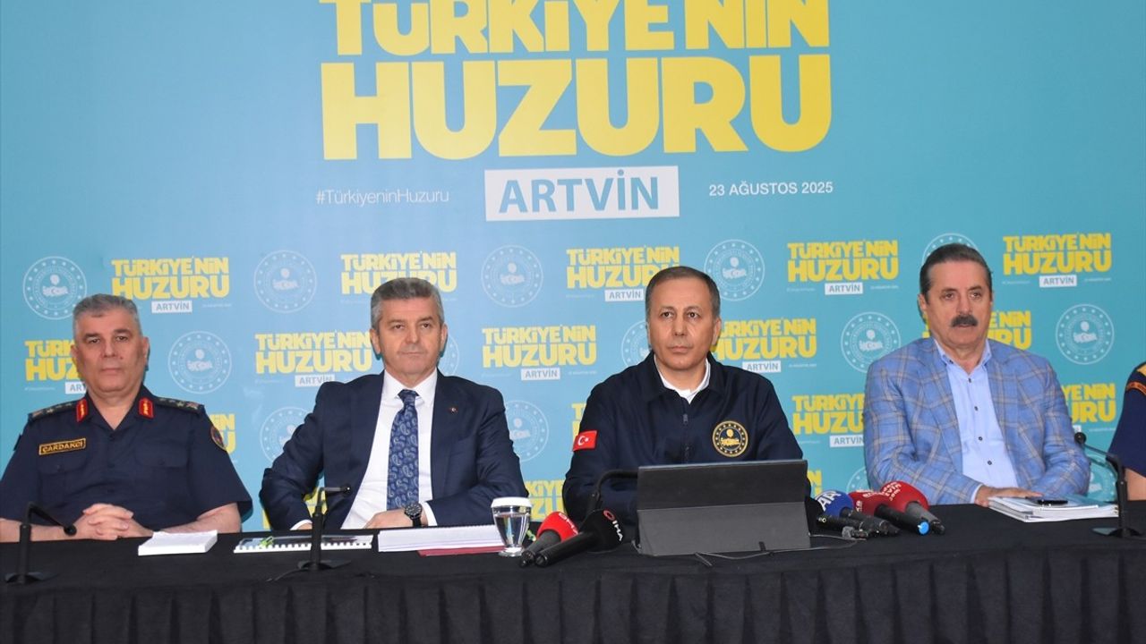 Yerlikaya: Artvin'de 'Türkiye'nin Huzuru' ile terörsüz geleceğe emin adımlarla