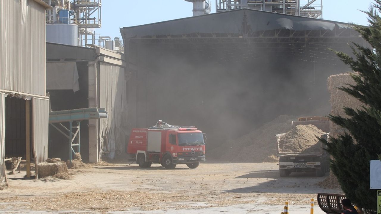 Adana'da biyokütle enerji tesisinde yangın kontrol altına alındı