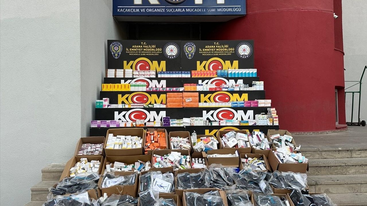 Adana Seyhan'da 31 bin 98 ilaç ele geçirildi, 2 gözaltı