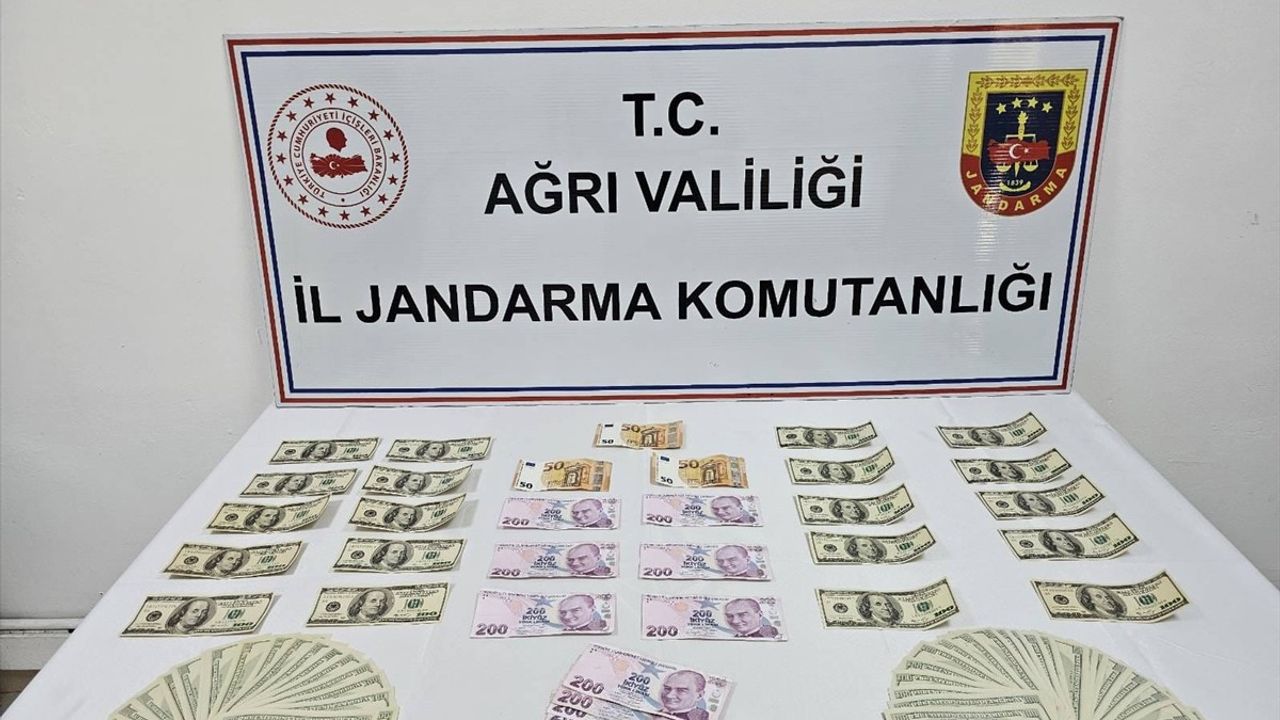 Ağrı'da Sahte Para Operasyonu: Şüpheli Gözaltına Alındı — 6 bin 500 Amerikan doları, 150 avro, 2 bin 600 Türk lirası