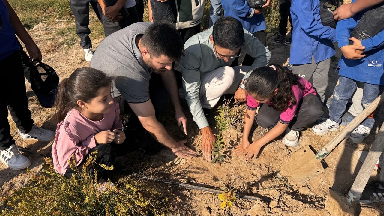 Aksaray'da imam hatip öğrencilerle 700 fidan dikti, köye orman kazandırdı