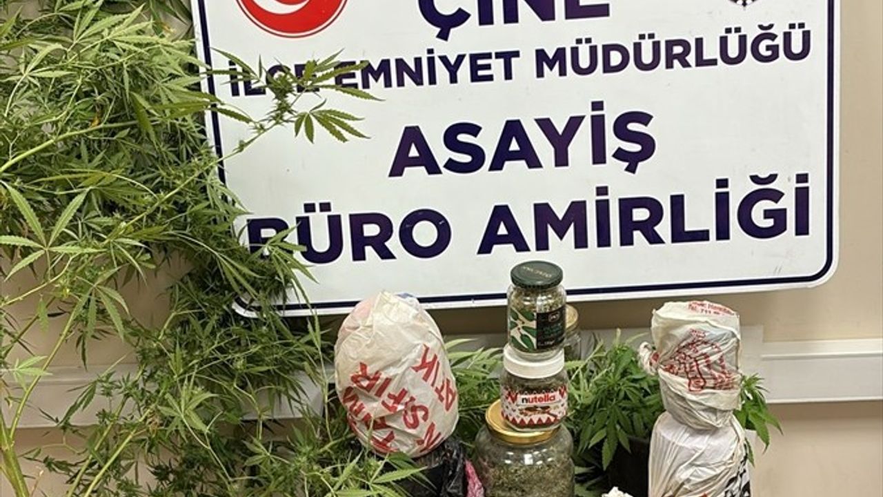 Aydın Çine'de Uyuşturucu Operasyonu: 5 kg Esrar ve 20 Kök Kenevir — Şüpheli Tutuklandı