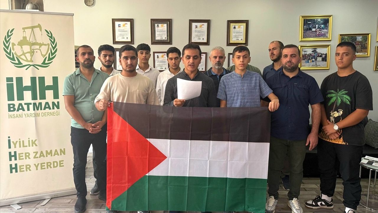 Batman İHH'den Filistin'e ve Küresel Sumud Filosu'na Destek