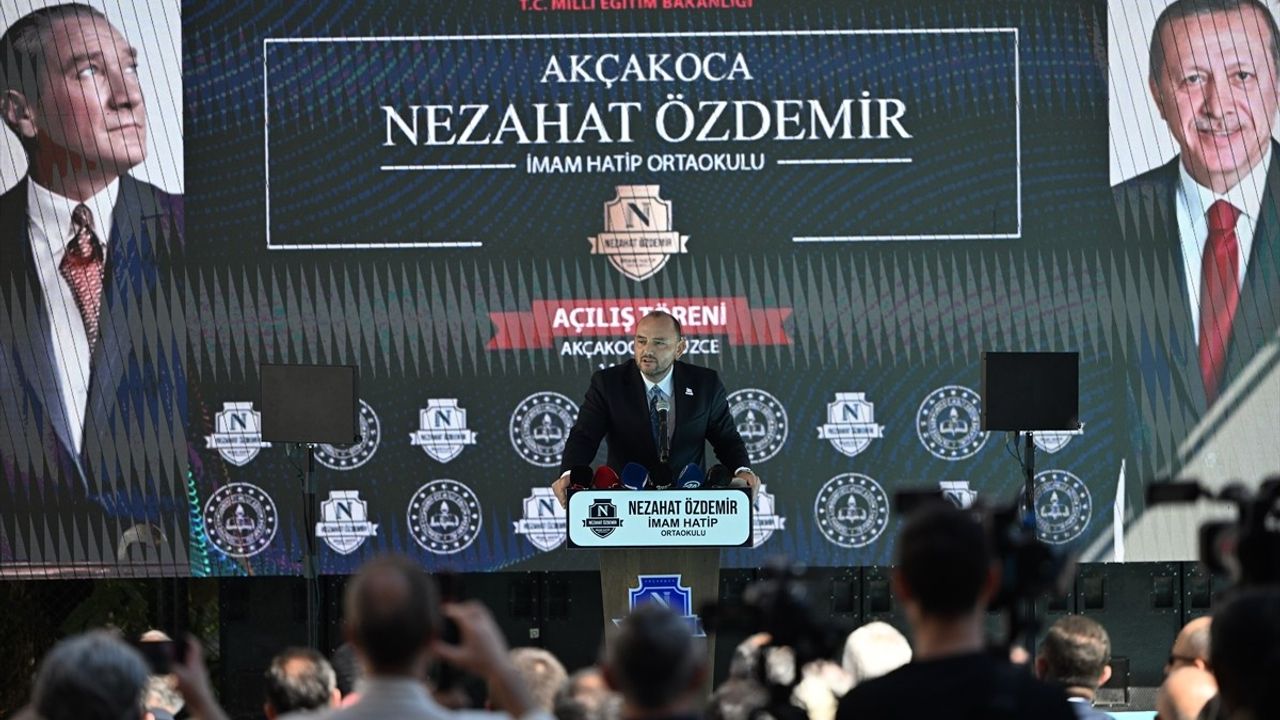 Düzce'de Nezahat Özdemir İmam Hatip Ortaokulu açıldı — Uraloğlu'ndan eğitim vurgusu