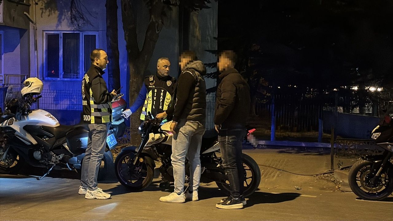 Edirne'de dron destekli denetimde alkollü motosiklete 28 bin 937 lira ceza