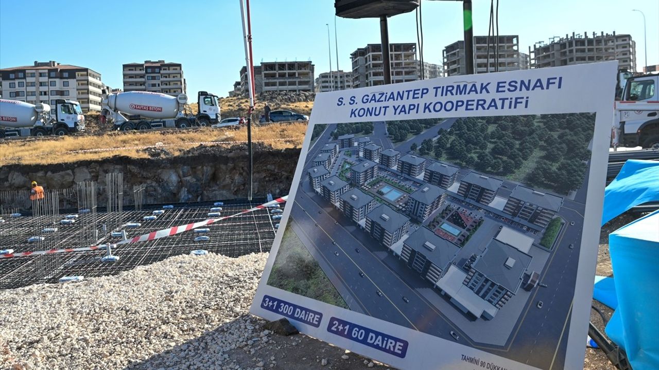 Gaziantep'te 360 Konutun Temeli Kuzeyşehir'de Atıldı