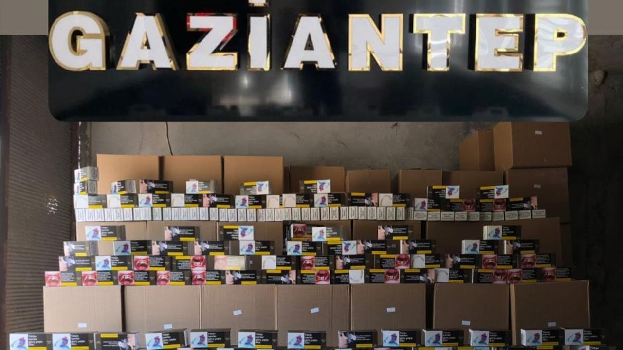 Gaziantep'te kaçakçılık operasyonu: 2 milyon 340 bin makaron ele geçirildi, 2 tutuklu