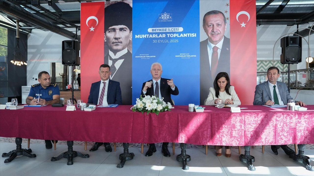 İstanbul Valisi Davut Gül Beykoz'da İstişare Toplantısına Katıldı