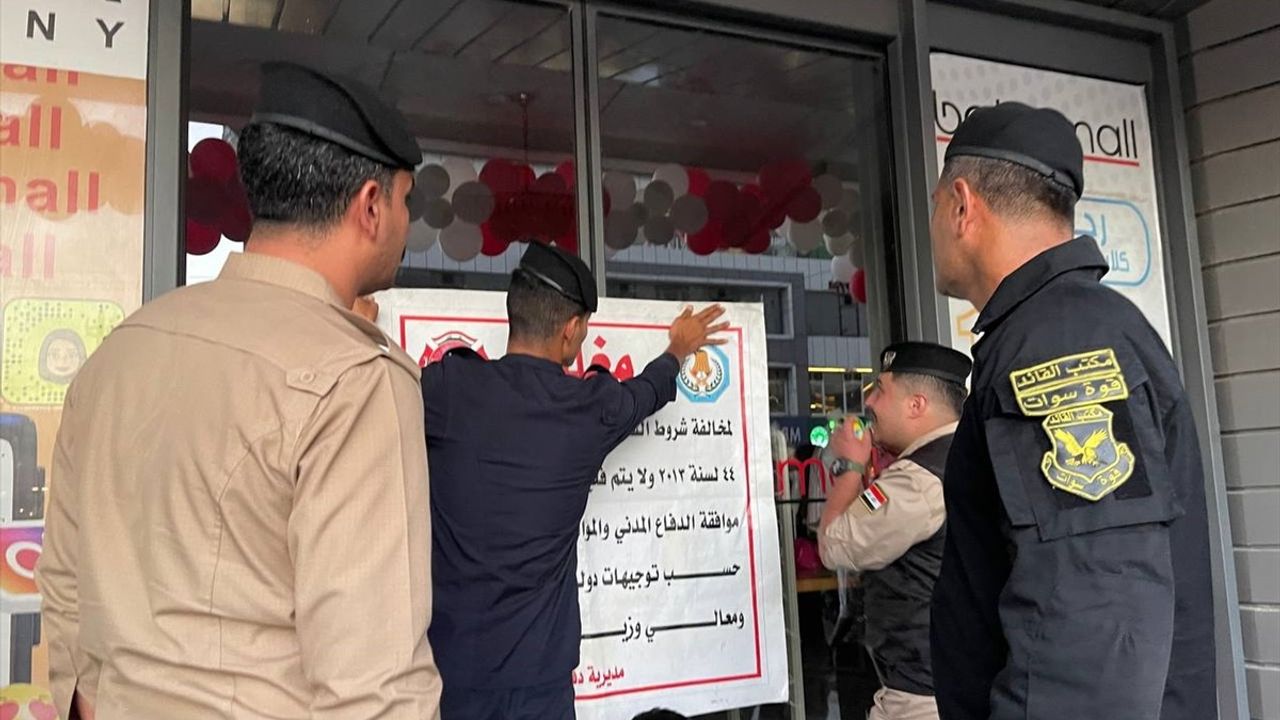 Kerkük'te 80'in Üzerinde İşyeri Yangın Riskine Karşı Kapatıldı