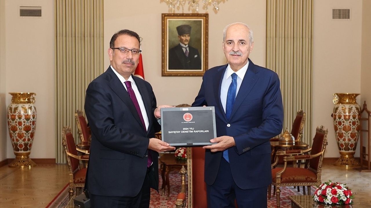 Kurtulmuş, Sayıştay Başkanı Metin Yener'i TBMM'de Kabul Etti