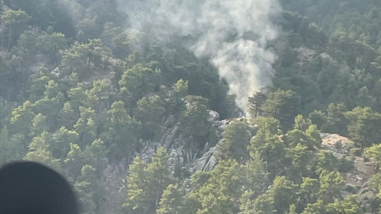 Manavgat'ta Orman Yangını Kontrol Altına Alındı — 2 Dekar Zarar