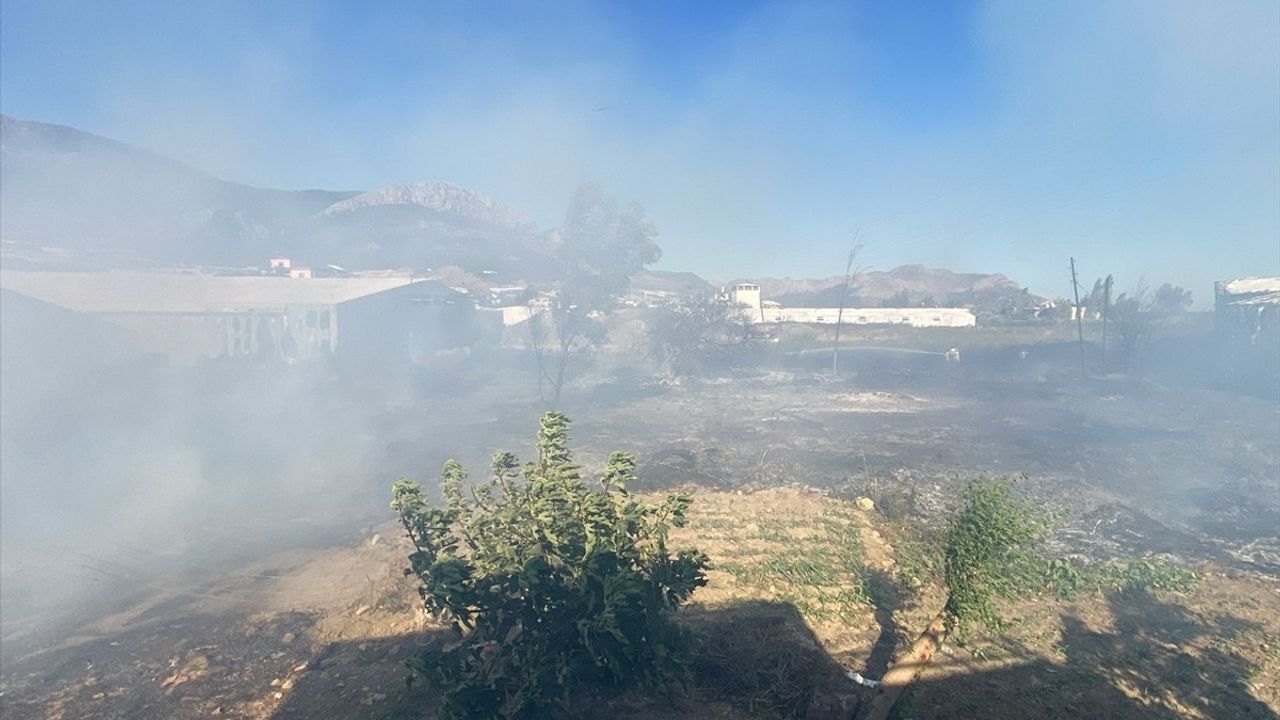 Mersin Bozyazı'da Sera Yangını Söndürüldü, 15 Dönüm Hasar